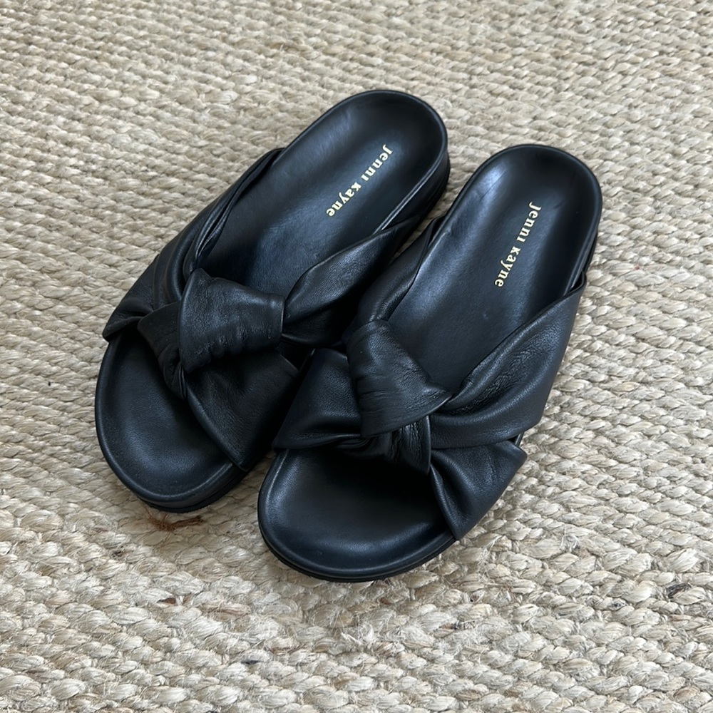 Jenni Kayne Leather Knot Sandal size 39
